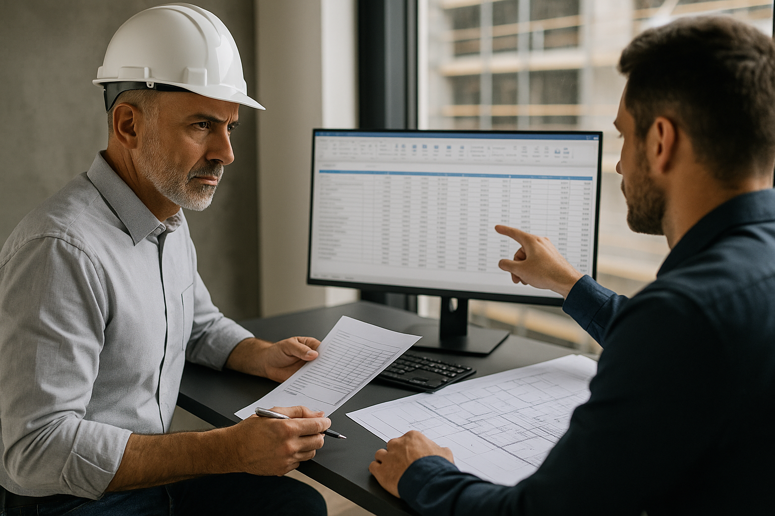 Commercial lead preparing payment application